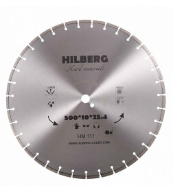 Диск алмазный отрезной 500х25,4 мм Hilberg Hard Materials Лазер HM111