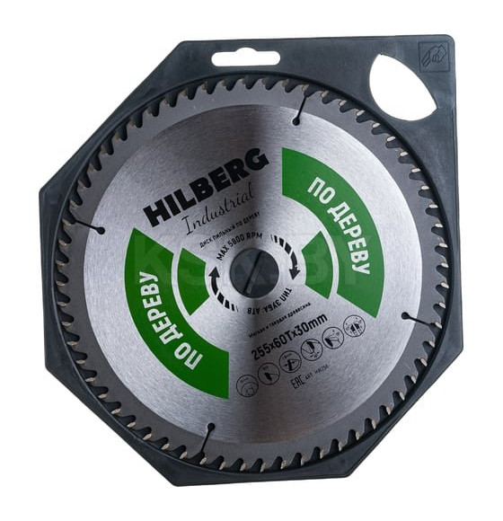 Диск пильный по дереву 255х60Tх30 мм Hilberg Industrial HW256 (HW256) 