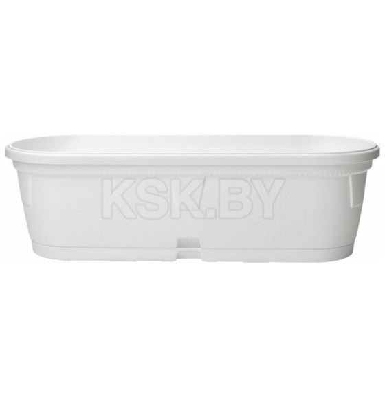 Ящик балконный для цветов Gerber (Гербера) 50x15 см с поддоном, DRINA 10017 цвет микс (10017) 