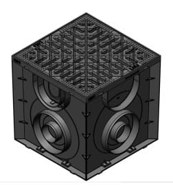 Дождеприемник Standartpark ДП-25.25-ПП пластиковый квадратный