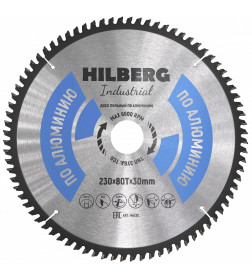 Диск пильный по алюминию 230х80Тх30 мм Industrial Hilberg HA230