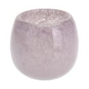 Подсвечник стеклянный 11 см, цвет розовый  (ABF100420) 