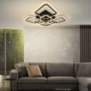 Светильник светодиодный ELEGANT ARIS-B-BG 120Вт 230В 3000-6500K 8400Лм ПУ черный IN HOME (4690612043265) 