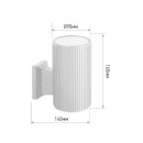 Светильник уличный настенный односторонний НБУ LINE-1хA60-WH белый IP54 IN HOME (4690612045047) 