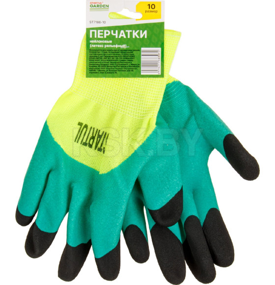 Перчатки нейлон, латексное рельефное покрытие, 10 р-р STARTUL GARDEN ST7186-10 (ST7186-10) 