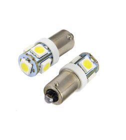 Автолампа светодиодная LED SMD=5 (5050) 6000K T8 24V 1.5W 50Lm BA9s (10 шт.) BOCXOD 89114Pg