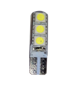 Автолампа светодиодная LED SMD=6(5050) с обманкой 6000K T10 (W5W24V3W180LmW2.1x9.5d) (10 шт.) BOCXOD 89262Pg