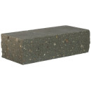 Камень полнотелый колотый 2 стороны бетонный М200 "пепельный" 228x98x65