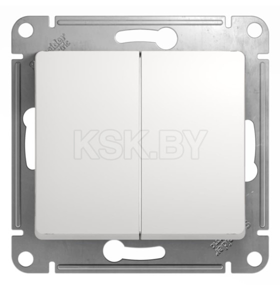 Выключатель 2кл.10А белый Schneider Electric Glossa (GSL000151) 