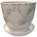 Горшок для цветов керамический с подставкой 1,0 л Дюна (13с5) 