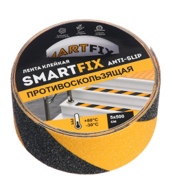 Лента противоскользящая 50мм х 5м (чёрно-жёлтая) SmartFix ANTI-SLIP SFP5005Y