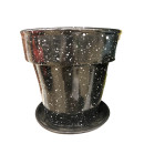 Горшок для цветов керамический с подставкой 13,0 л Гранит