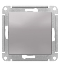 Переключатель 1-кл. IP44, схема 6, 10АХ, алюминий Schneider Electric Atlasdesign Aqua ATN440361