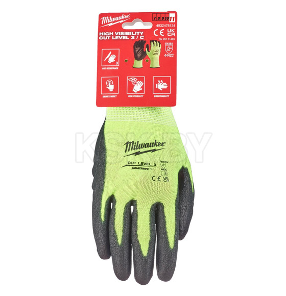 Перчатки яркие LEVEL CUT 1, размер S/7 Milwaukee 4932479916 (4932479916)