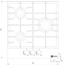 Поверхность газовая SCHTOFF H4501C15IS White (H 4501 C15 IS) 