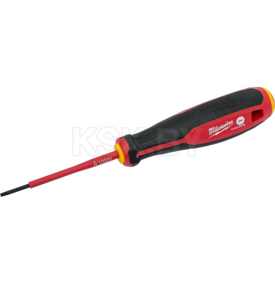 Отвертка плоская SL0.4х2.5х75 мм диэлектричесвкая VDE Milwaukee 4932478712 (4932478712)