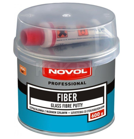 Шпатлевка со стекловолокном FIBER NOVOL 0.6кг