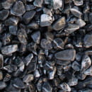 Мрамор галтованный черный. 20 кг. (20-40мм)  (ЩКНчерн) 