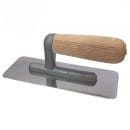 Кельма венецианская с деревянной ручкой STMDECOR, прямоугольная, края сточены,  200х80х0,6мм (D2080)