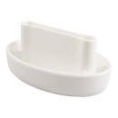 Мини-кельма пластиковая STMDECOR, овальная, белая, 110х70мм (RSL08)
