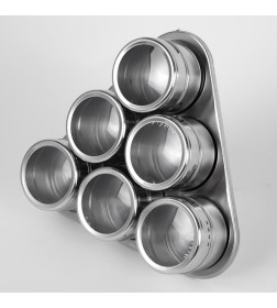 Набор баночек для специй 6 шт., на магнитной подставке DA5631-D Market Union