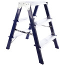 Лестница-стремянка стальная двухсторонняя (ступени алюминиевые) Алюмет MD8203 (MD8203) 