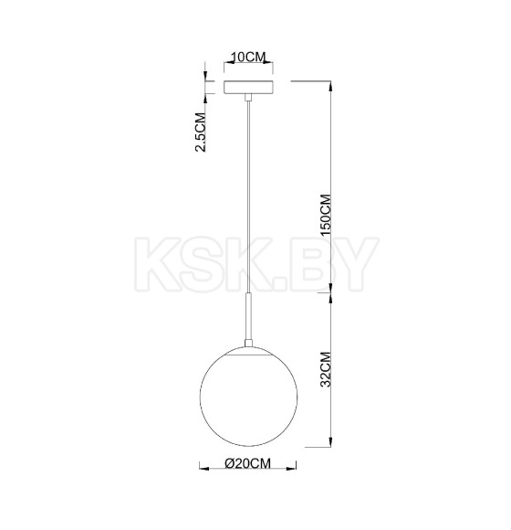 Светильник подвесной ARTE LAMP VOLARE A1563SP-1BK (A1563SP-1BK) 