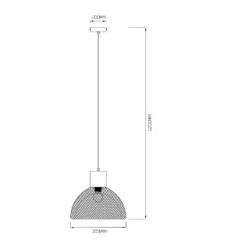 Светильник подвесной ARTE LAMP Castello A7046SP-1PB