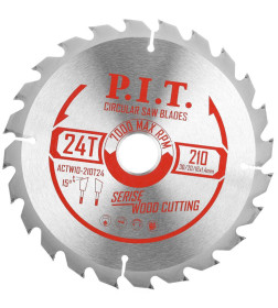 Диск пильный по дереву 210x24Tх30/20/16 мм P.I.T. ACTW10-210T24