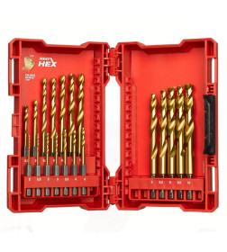 Набор сверл по металлу 2-10 мм (19 шт.) RedHEX™ HSS-TiN Milwaukee 4932493866