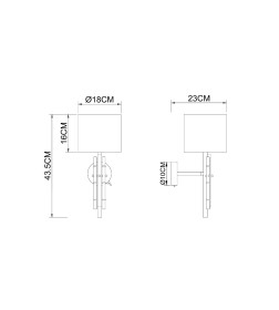 Светильник настенный ARTE LAMP TAYGETA A4097AP-1CC