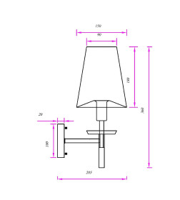 Светильник настенный ARTE LAMP RICCARDO A4075AP-1BK