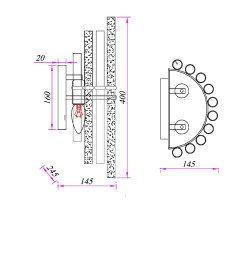 Светильник настенный ARTE LAMP MATILDA A1064AP-2CC