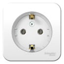 Розетка c з/к без шторок открытой установки (тонкая) 16А белый Schneider Electric Blanka (BLNRA110111) 