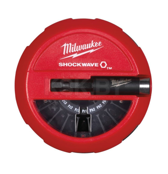 Набор бит для шуруповерта Milwaukee SHOCKWAVE CD PUCK (15шт.) (4932430904) 