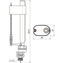 Арматура с нижней подводкой 1/2 с пластиковым штуцером,кнопка WC6550М АНИ пласт (WC6550М) 
