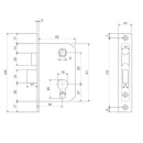 Замок врезной Avers 0823/60-NI