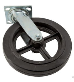 Колесо поворотное  черная рез. D 150 нагрузка 230 кг SCd 63