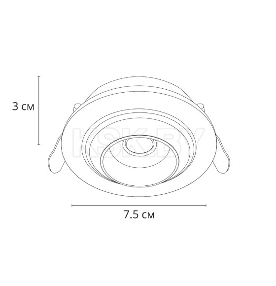 Светильник потолочный ARTE LAMP UVA A3317PL-1WH (A3317PL-1WH) 