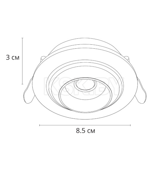 Светильник потолочный ARTE LAMP UVA A3318PL-1WH (A3318PL-1WH) 