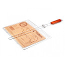 Решетка-гриль 400x300 мм нержавеющая сталь, деревянная ручка PERFECTO LINEA 47-101227 (47-101227) 