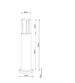 Светильник уличный ARTE LAMP SEGINUS A6515PA-1BK