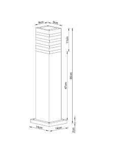 Светильник уличный ARTE LAMP HEATHER A4416PA-1BK