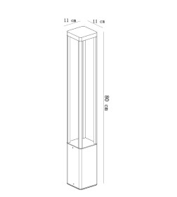 Светильник уличный ARTE LAMP PHERKAD A2728PA-1BK