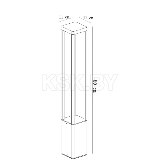 Светильник уличный ARTE LAMP PHERKAD A2728PA-1BK (A2728PA-1BK) 