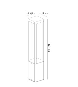 Светильник уличный ARTE LAMP PHERKAD A2726PA-1BK