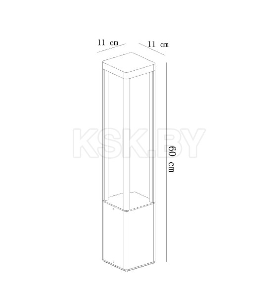 Светильник уличный ARTE LAMP PHERKAD A2726PA-1BK (A2726PA-1BK) 