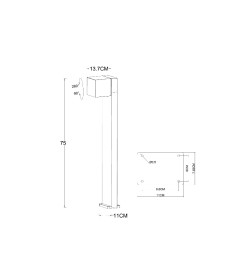 Светильник уличный ARTE LAMP BELGRADE A5193PA-1BK