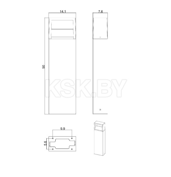 Светильник уличный ARTE LAMP LIVERPOOL A1326PA-1BK (A1326PA-1BK) 