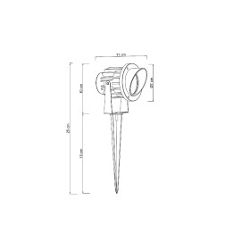 Светильник уличный ARTE LAMP ELSIE A1309IN-1BK